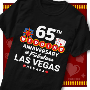 Fabulous Las Vegas 65th Anniversary Wedding Couple T-Shirt