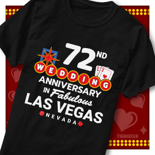 Fabulous Las Vegas 72nd Anniversary Wedding Couple T-Shirt