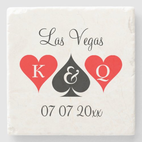 Fabulous Las Vegas wedding destination table decor Stone Coaster