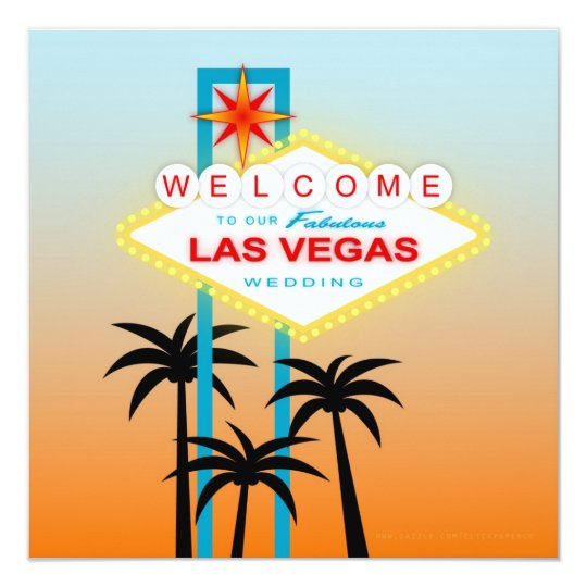 Fabulous Las Vegas Wedding Invitation