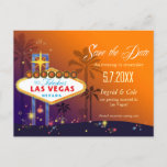 Fabulous Las Vegas Wedding Save The Date Announcement Postcard at Zazzle