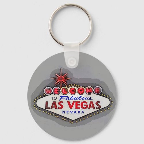 Fabulous Las Vegas Welcome Sign Keychain