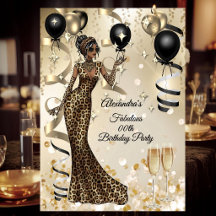 Fabulous Leopard Birthday Celebration Champagne