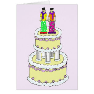 Fabulous Male Couple Wedding Congratulations Cards