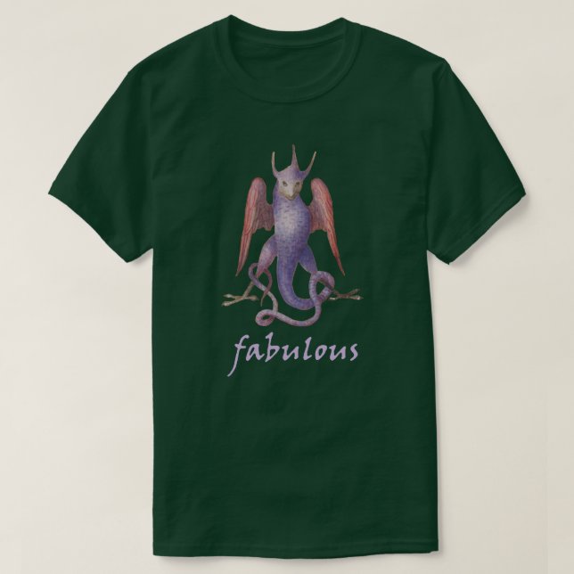 Fabulous Medieval Manuscript Creature T-Shirt (Design Front)