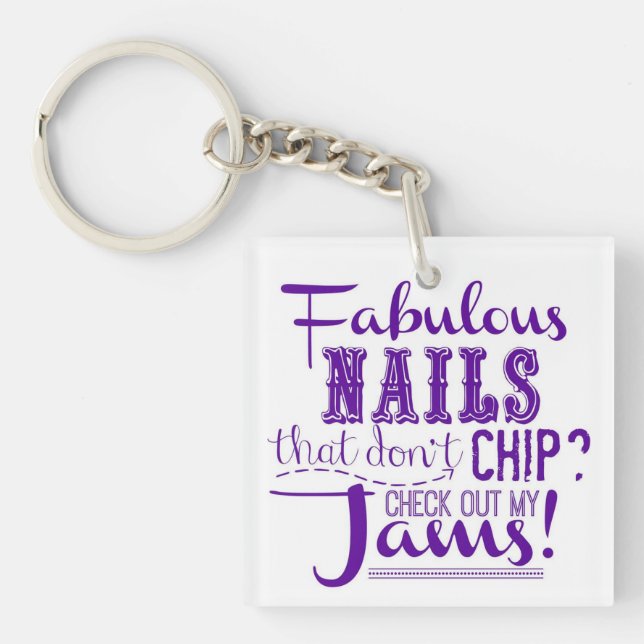 Fabulous Nails Key Chain (Front)