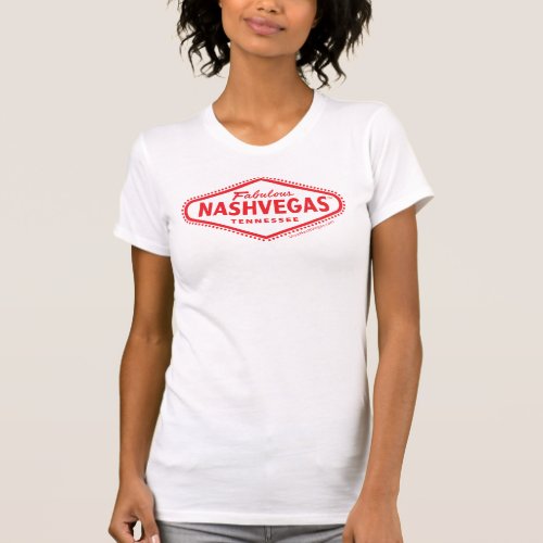 Fabulous NASHVEGAS TM Diamond Logo reversed T_Shirt