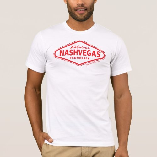 Fabulous NASHVEGAS TM Diamond Logo reversed T_Shirt