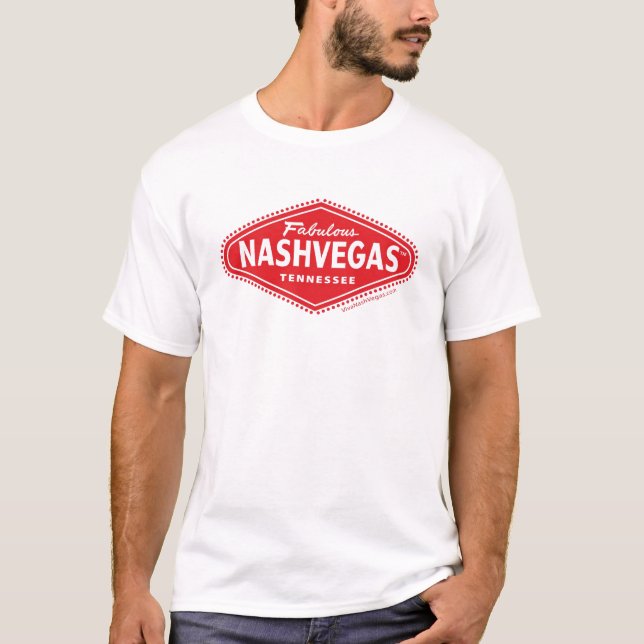 Fabulous NASHVEGAS TM Diamond Logo T-Shirt (Front)
