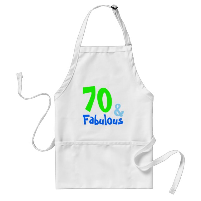 Fabulous Neon Birthday Adult Apron (Front)