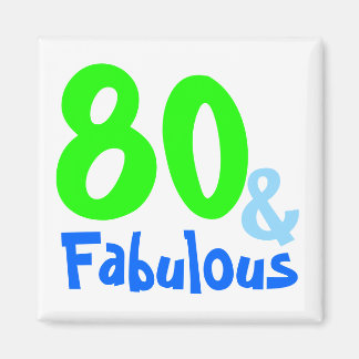 Fabulous Neon Birthday Magnet