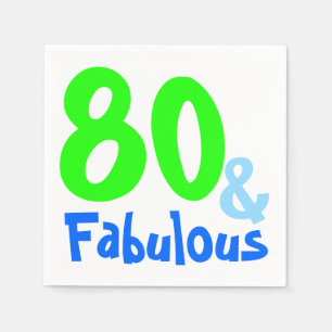 Fabulous Neon Birthday Napkins