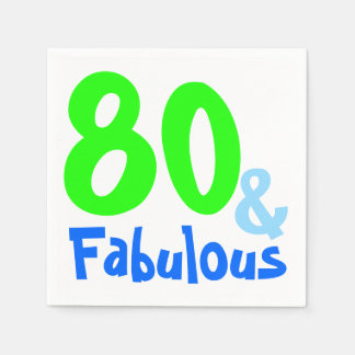 Fabulous Neon Birthday Napkins