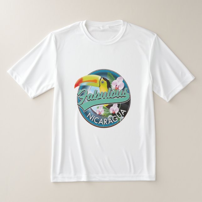 Fabulous Nicaragua toucan logo T-Shirt (Laydown)