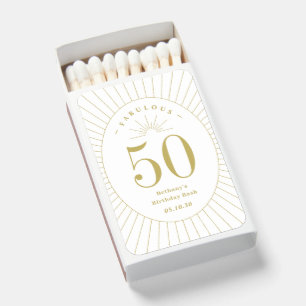 Fabulous Number Birthday Party Wedding Anniversary Matchboxes