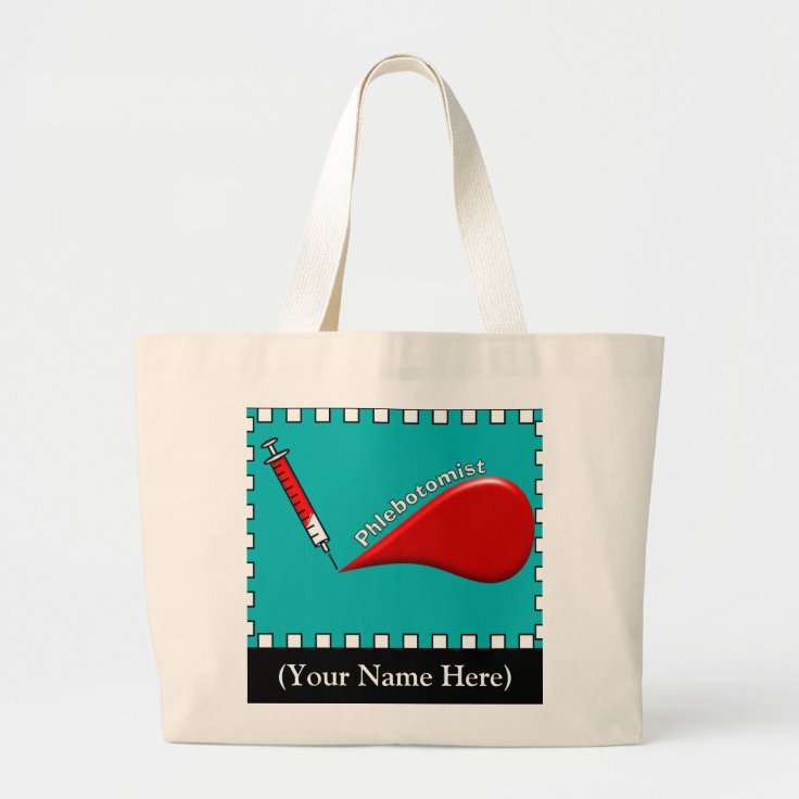 Fabulous Phlebotomist Blood Drop Tote Bag Zazzle