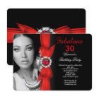 Fabulous Photo Birthday Party Deep Red Black