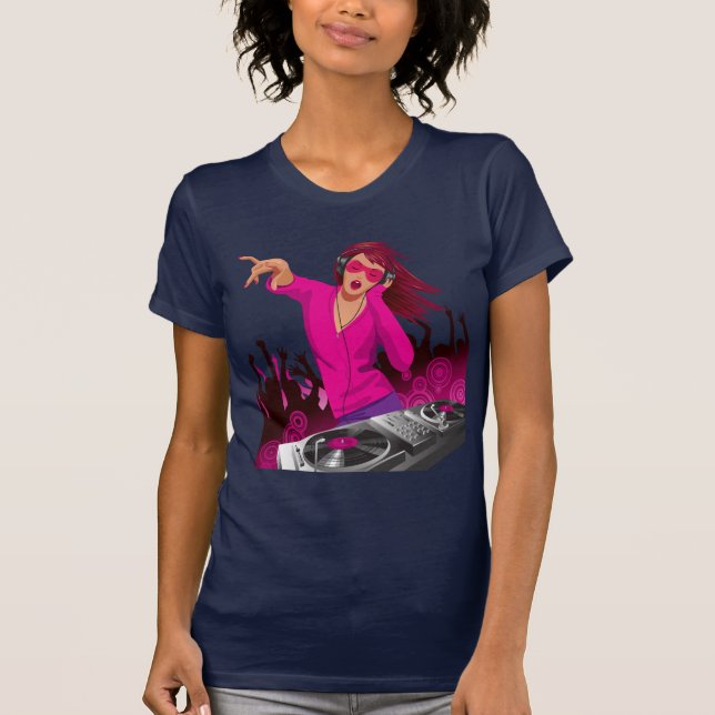 Fabulous Pink Lady DJ T-Shirt (Front)