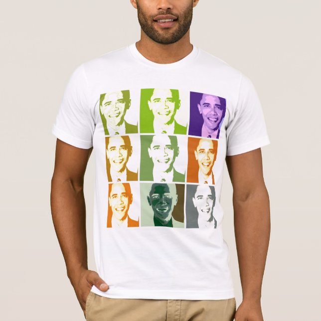Fabulous Pop Art Obama T shirt (Front)