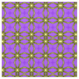 Fabulous purple and yellow pattern fabric