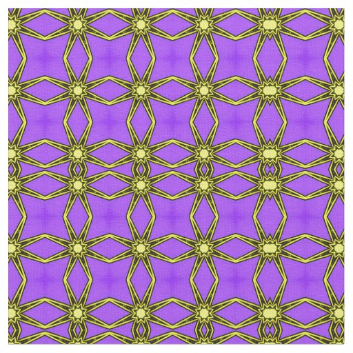Fabulous purple and yellow pattern fabric