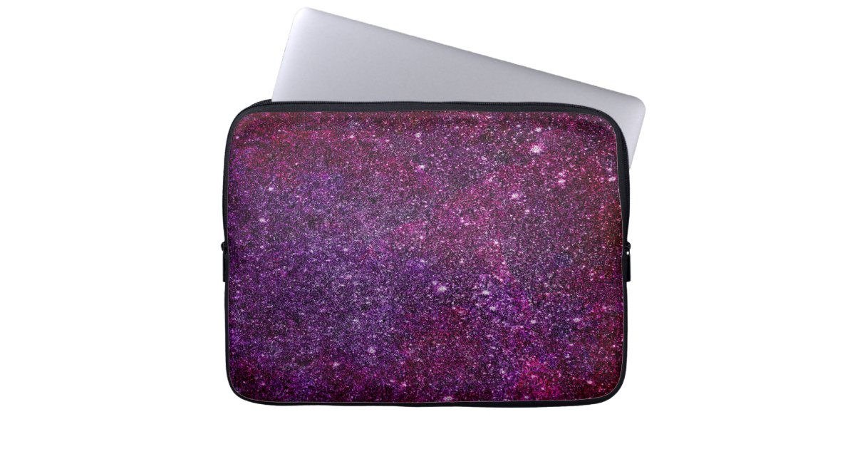 Fabulous purple glitter laptop sleeve | Zazzle