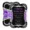 Fabulous Purple Silver Black Party Invitation