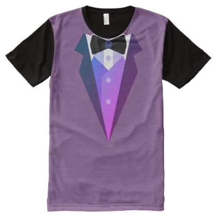 Fabulous Purple Tuxedo Shirt