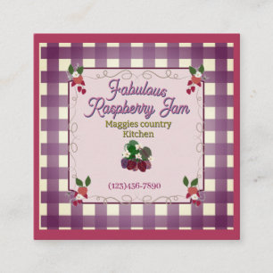 fabulous raspberry jam LABEL Enclosure Card