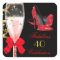 Fabulous Red Glitter Heels Black Gold Birthday