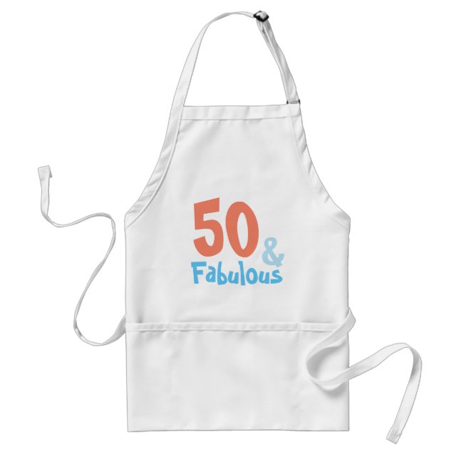Fabulous Retro Birthday Adult Apron (Front)
