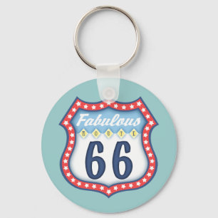Fabulous Route 66 Keychain