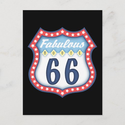 Fabulous Route 66 Postcard