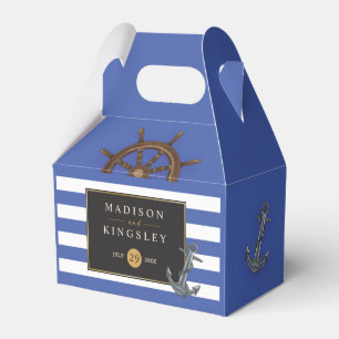 Fabulous Sailing Nautical Boat Anchor Wedding Favor Boxes