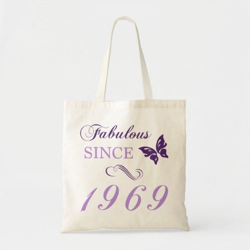 Fabulous Since 1969 Tote Bag