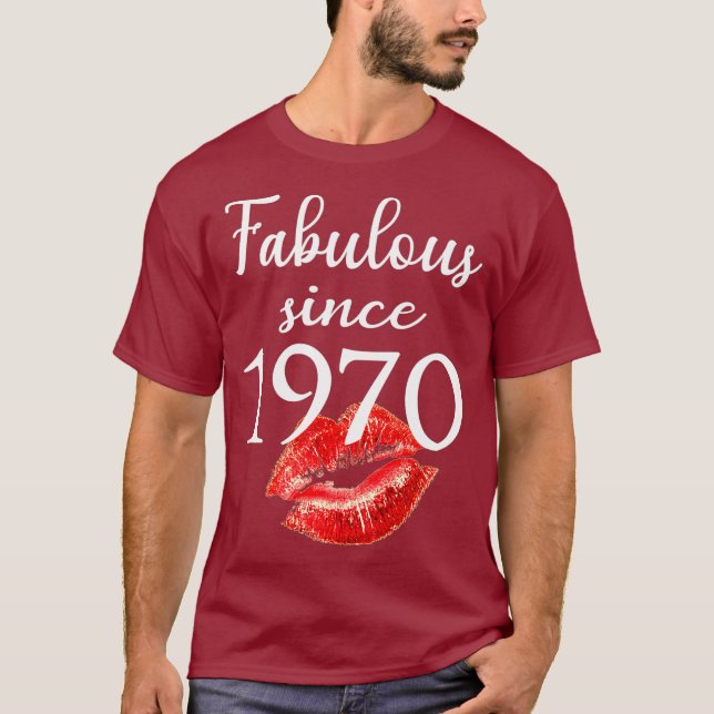 Fabulous Since 1970 Chapter 51 Birthday Gifts T-Shirt (Front)