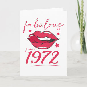 Fabulous since 1972 card