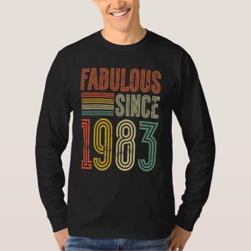 Fabulous Since 1983 Boy Girl Man Woman Birthday Re T_Shirt