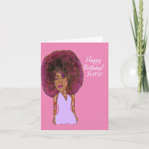 Fabulous Sister African American Happy Birthday Ca Card