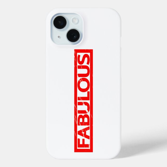 Fabulous Stamp Case-Mate iPhone Case (Back)
