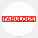 Fabulous Stamp Classic Round Sticker