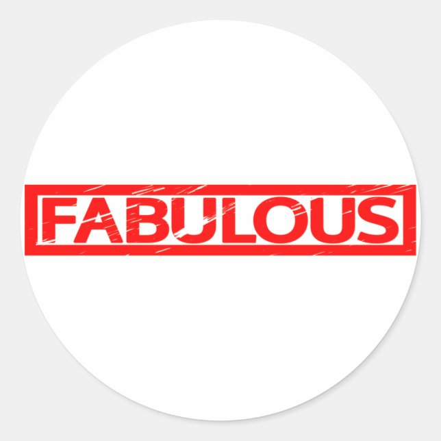 Fabulous Stamp Classic Round Sticker (Front)