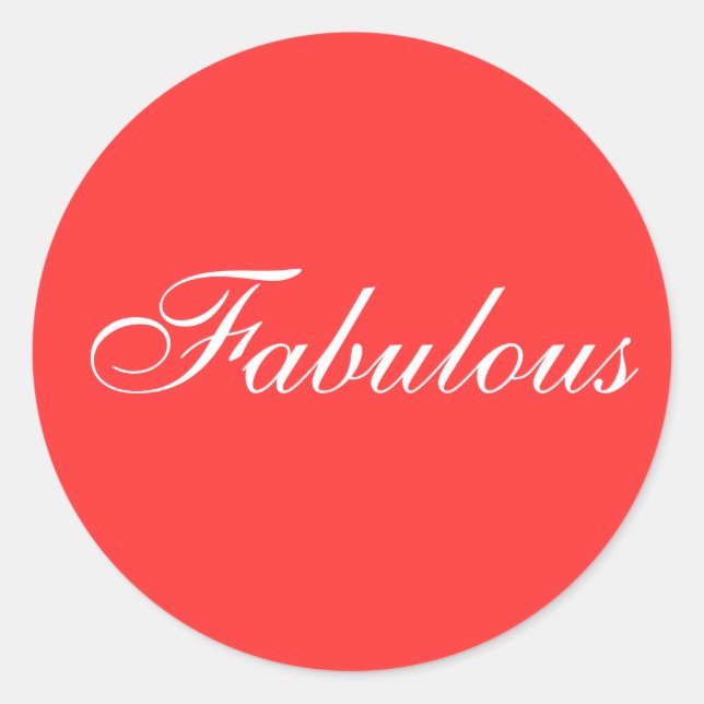 Fabulous Sticker (Front)