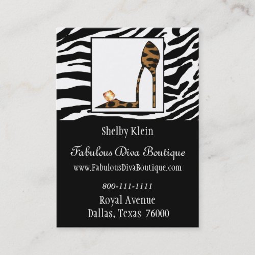 FABULOUS STILETTO Chubby Business Cards