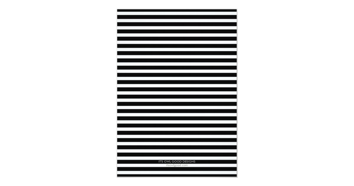 Fabulous Stripes General Party Invitation (Black) | Zazzle