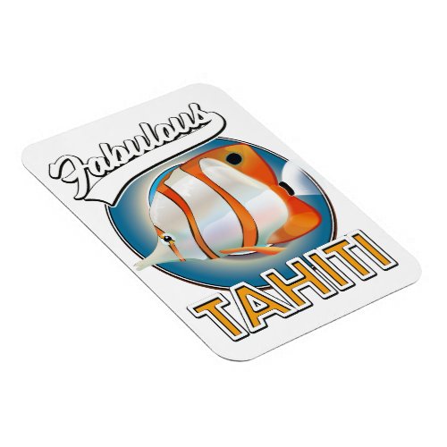 fabulous Tahiti retro logo Magnet
