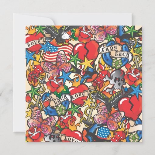 Fabulous Tattoo Party Invitation Zazzle