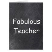 Fabulous Teacher Chalkboard Design (Front)