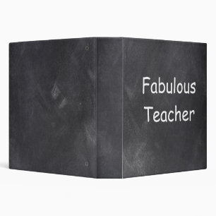 Fabulous Teacher Chalkboard Design Gift Idea 3 Ring Binder