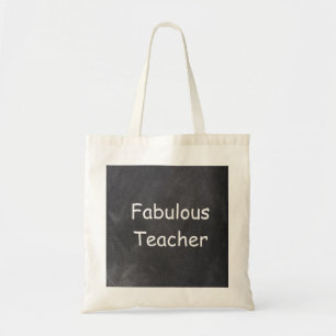 Fabulous Teacher Chalkboard Design Gift Tote Bag